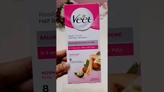 Veet half body wax strips review in Hindi||#Shorts||Veet half body wax strips how to use||Sangsstyle