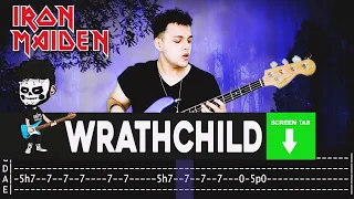 【IRON MAIDEN】[ Wrathchild ] cover by Cesar | LESSON | BASS TAB