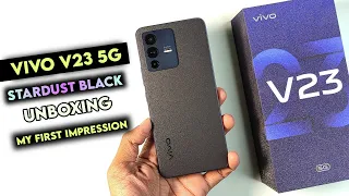 Vivo V23 5G Stardust Black Color Unboxing & My First Impression | Vivo v23