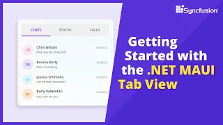 Getting Started with the .NET MAUI Tab View