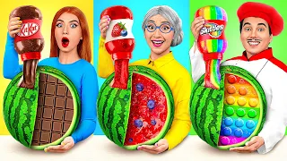 Reto De Cocina Yo vs Abuela | Fantásticas Recetas de Cocina por Jelly DO Challenge