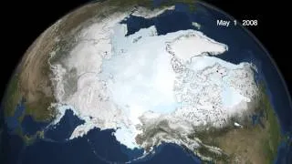 2008 Arctic Sea Ice from AMSR-E