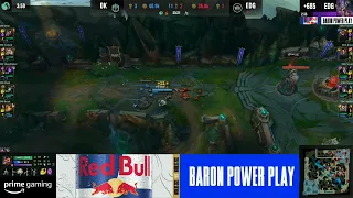 WATCH EDG JIEJIE'S EPIC BARON STEAL AGAINST DK