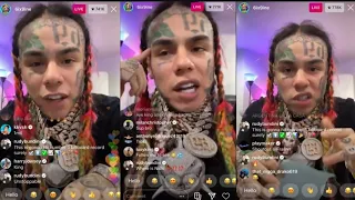 "you are a Rat."Tekashi 6ix9ine exposes meek Mill live on Instagram......