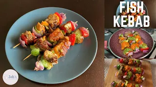 FISH KEBAB | FISH SKEWERS RECIPE | Zuh's Cookbook