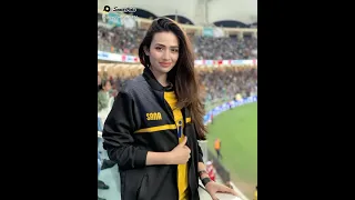 Sana Javed in PSL Ground With Cricketers 😍😍