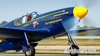 P-51 "Thunderbird" Aerobatics - EAA AirVenture Oshkosh 2023