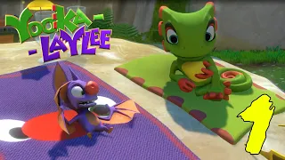 Yooka-Laylee Gameplay Walkthrough - Unlock & Expand Tribalstack Tropics (Part 1)