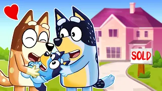 BLUEY BUYS HIS FIRST HOUSE?! | Lovely House! Good Bye! | Pretend Play with Bluey Paper Toys