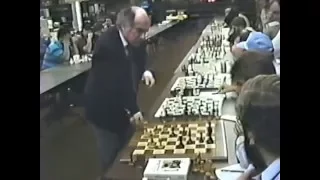 Former world chess champion GM Mikhail Tal versus FM David Lucky - Simul game