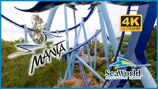 Manta SeaWorld Orlando POV | Front Row 4K 60FPS