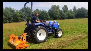 ISEKI TLE3410 + BERTI MOWER MINI 145 - test koszenia