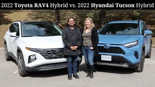 Comparing the 2022 Toyota RAV4 Hybrid & 2022 Hyundai Tucson Hybrid - 2 hot hybrids