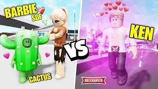 CACTUS VS KEN ... ! (BARBIE PAUVRE) BROOKHAVEN - ROBLOX