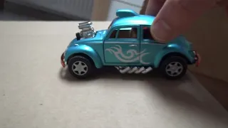 Many cars slide down from the box to the floor