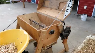 Bike Powered Dry Bean Threshing