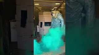 Green Smoke Grenade Test in Avon FM12 Gas Mask + Hazmat Gear!