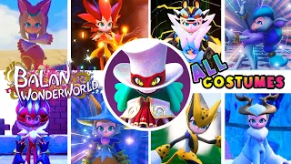 Balan Wonderworld All Costumes & Powers (PS4, PS5)