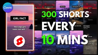 How I Made 300 YouTube Shorts In Just 10 MINUTES for a Faceless YouTube Channel