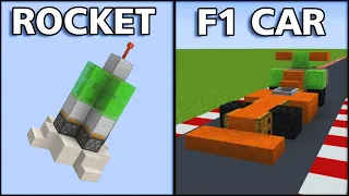 Minecraft: 5 Simple Redstone Vehicles!