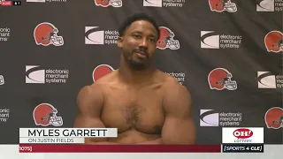 Browns DE Myles Garrett on What He Sees in Bears QB Justin Fields - Sports4CLE, 12/15/23