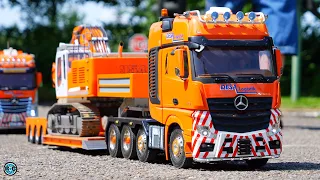 GREAT RC TRUCKS HEAVY LOAD TRANSPORT | RC TRUCK CONVOY MTC RECKLINGHAUSEN GERMANY