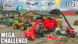 Big FORAGE OPERATION + 250k LITERS | MEGA Equipment Challenge #20 | Farming Simulator 22