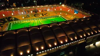 Opap Arena Agia Sofia Stadium of AEK FC Drone video