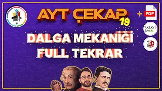 AYT Fizik ÇEKAP -19 | Dalga Mekaniği | Kırınım, Girişim, Çift yarık, tek yarık  | 2023 #çekapfizik