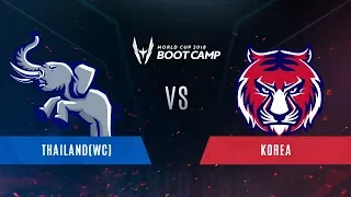 TH(WC) VS KR | Group Stage | AWC Boot Camp 2018 DAY1 | Team Thailand Wild Card VS Team Korea