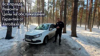 Lada Granta / Замена ГБЦ по гарантии и очередное ТО