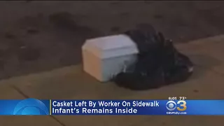 Infant's Casket Left On Street By Worker