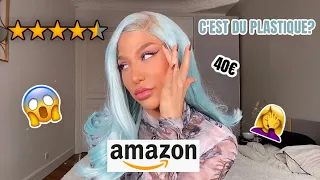 JE TRANSFORME UNE PERRUQUE AMAZON SYNTHÉTIQUE | OMG | Océane