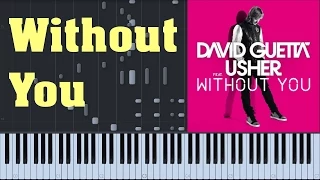 [MEDIUM] How to Play: Without you - David Guetta Ft. Usher - Synthesia Piano Cover