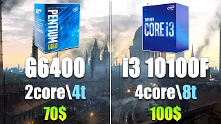 i3 10100F vs G6400 Test in 7 Games