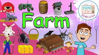 Farm vocabulary words | Farm Vocabulary | ENGLISH with YoYo TV