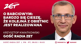 Krzysztof Kwiatkowski o babciowym: Bardzo się cieszę, że kolejna z obietnic jest realizowana