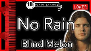 No Rain (LOWER -3) - Blind Melon - Piano Karaoke Instrumental