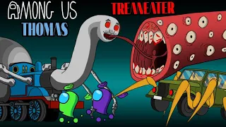 Among Us & Thomas Vs Amanda & Train Eater & Jeepspider - 우리 가운데 애니메이션 _ Among Us Animation