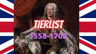 Ranking every English/British monarch 1558-1702