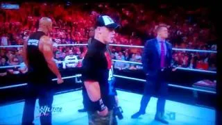 Wwe Raw 11/14/11 The Rock,John Cena and The Miz,R