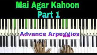 Mai Agar Kahoon | Piano Lesson | with Arpeggios Part1