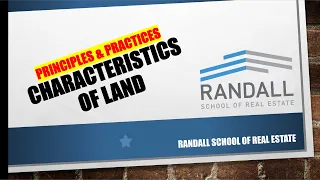 Characteristics of Land Nebraska | Real Estate Exam Prep