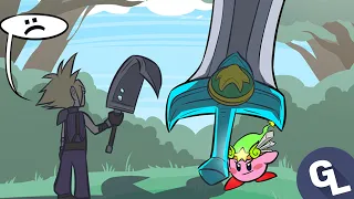 Cloud's Sword meets Kirby's Sword