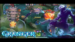 MONSTER KILL GRANGER HYPER ONE SHOT ONE KILL K/D/A 9/0/5  MVP #mobilelegends #mlbb #mobilelegend