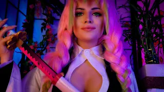 Mitsuri Kanroji Flirts With You & Patches You Up 🌸 | Nezuko Saves You From Daki - Demon Slayer ASMR