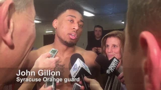 Syracuse guard John Gillon on his biggest shot of the season against Duke