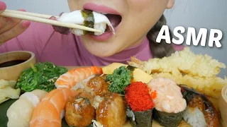 SUSHI ASMR *Deluxe Nilgiris with Takoyaki and Shrimp Tempura Relaxing Eating Sounds | N.E Let's Eat