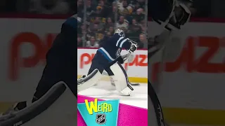 Caught in no-man's land 🏝 | Weird NHL #shorts