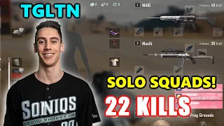 Soniqs TGLTN - 22 KILLS - SOLO SQUADS! - M416 + Mini14 - Archive Games - PUBG